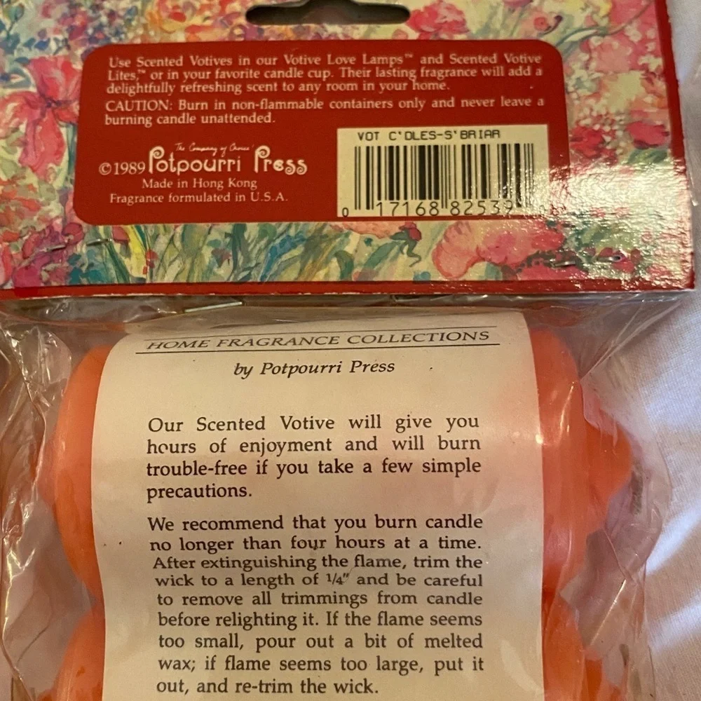 Orange Scented Votive Candles - Pack of 4